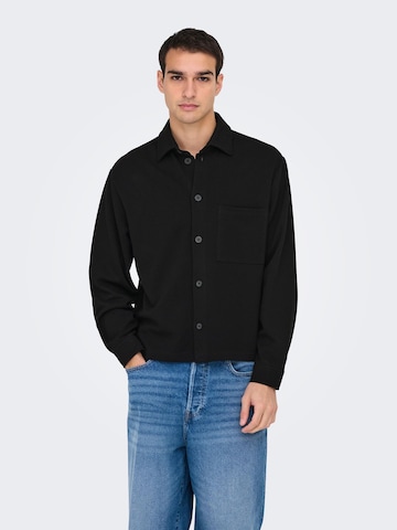 Only & Sons Regular fit Between-season jacket 'ONSNewkodyl' in Black: front