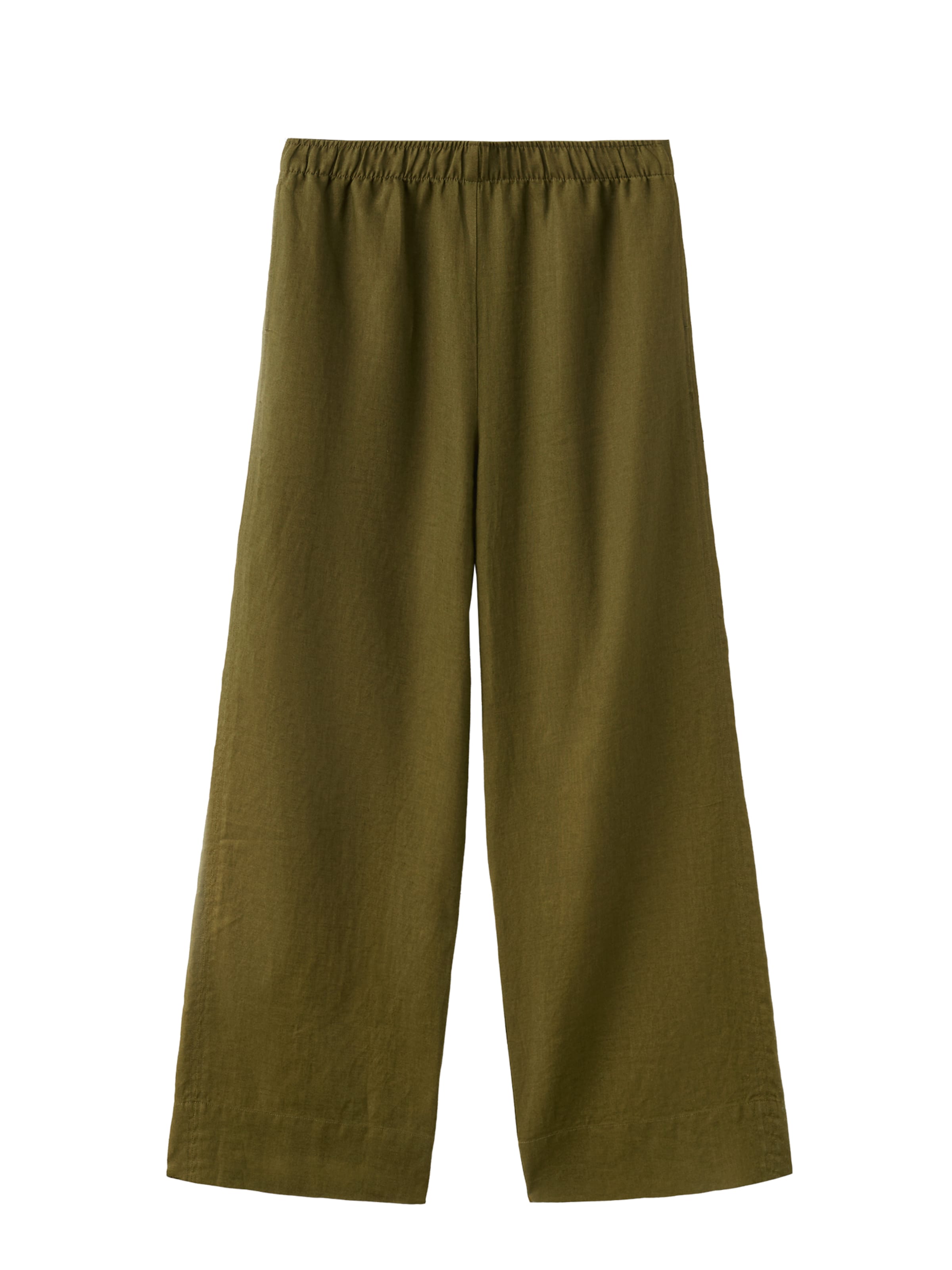 MANGO Bukser 'Lino' i grøn: forside