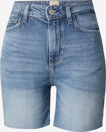 mėlyna GUESS Standartinis Džinsai '80S PEDAL': priekis