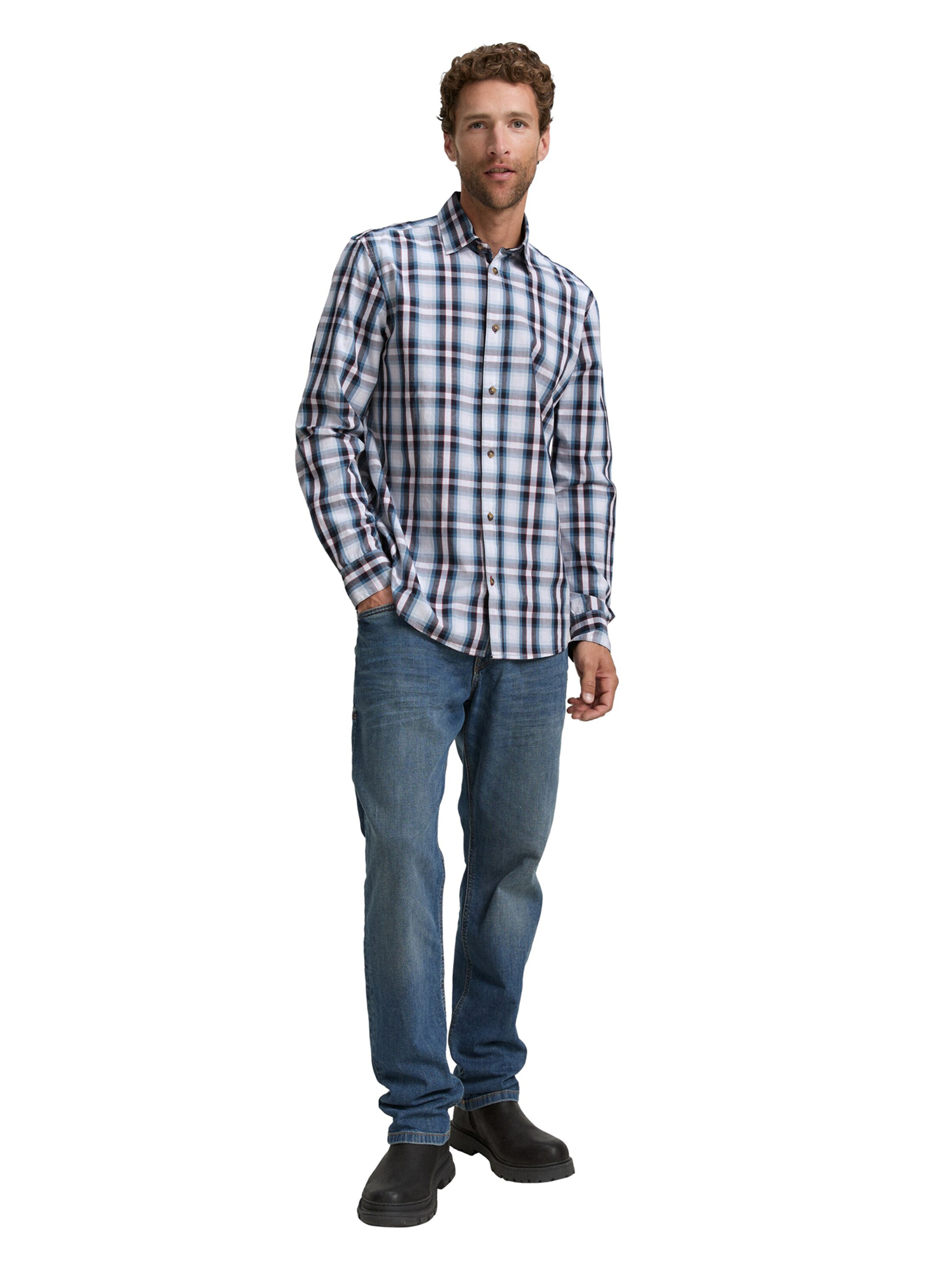 Regular fit Camicia di TOM TAILOR in blu