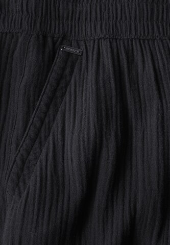 STREET ONE Wide Leg Hose in Schwarz