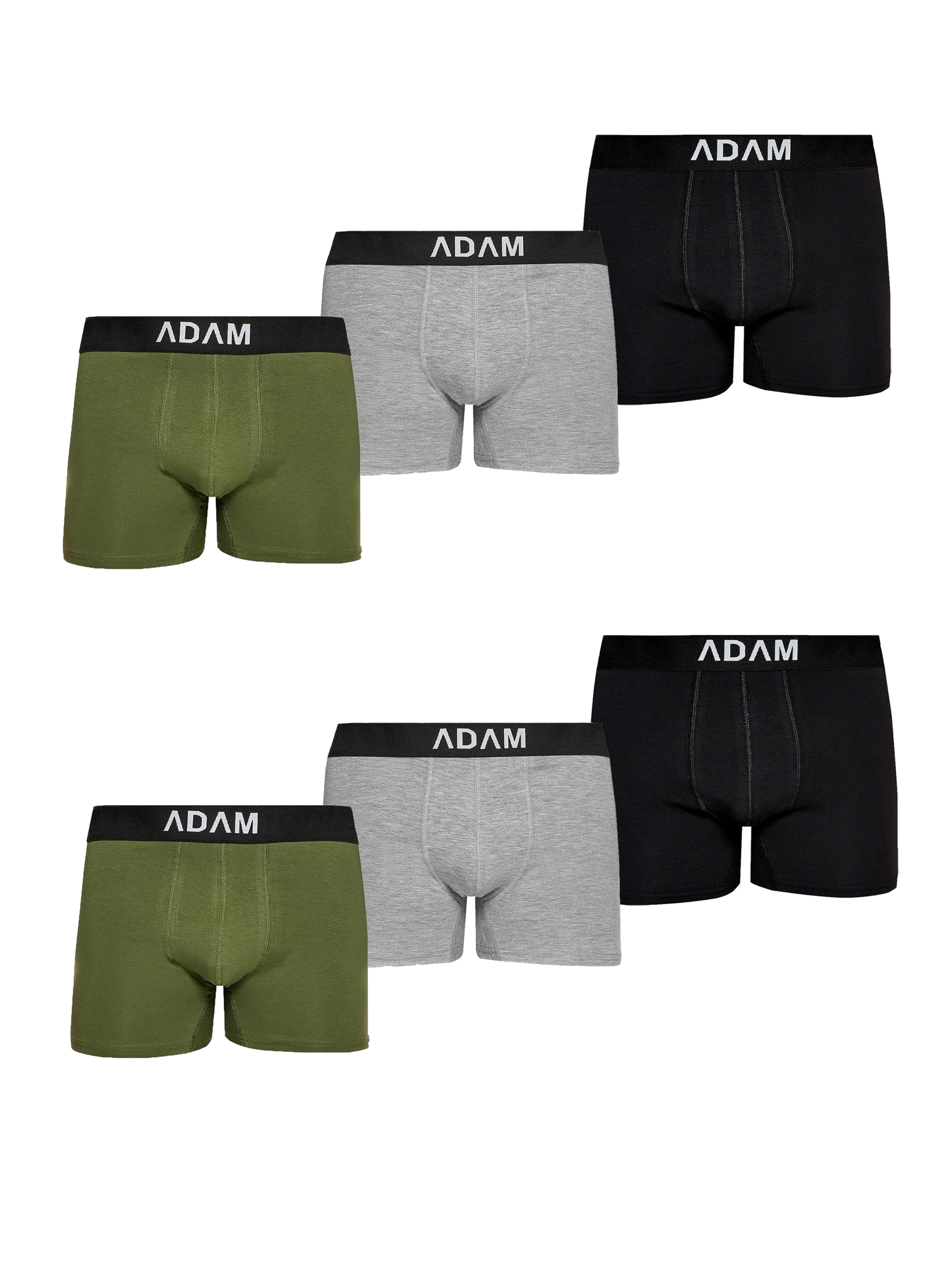 Adam Boxer shorts '6er Pack' in Green: front
