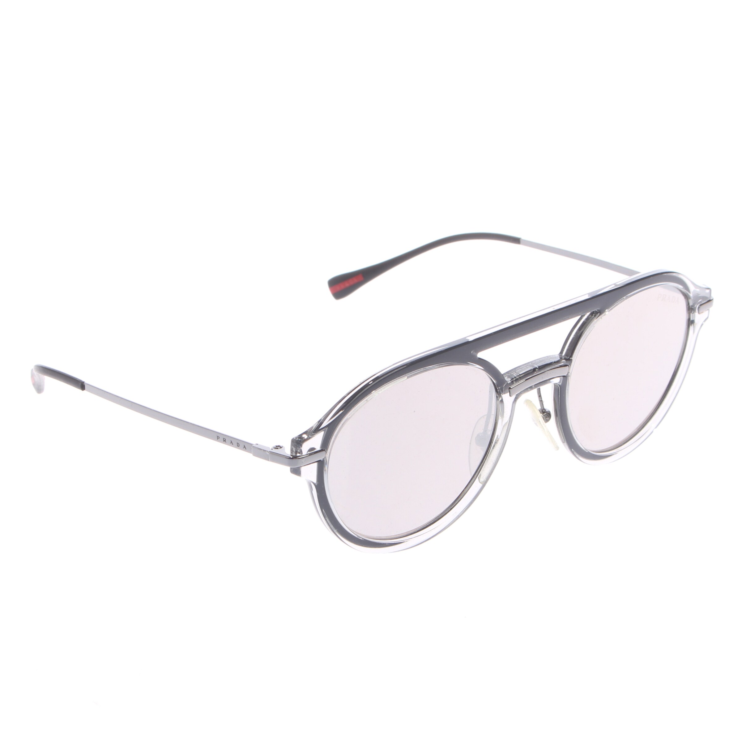 PRADA Sunglasses in One size in Grey: front