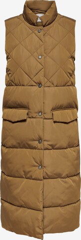 Gilet 'Stacy' ONLY en marron : devant