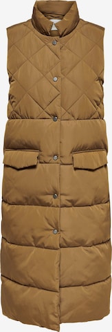 Gilet 'Stacy' ONLY en marron : devant