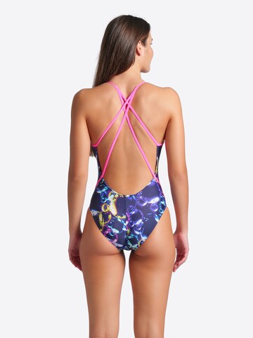 ARENA Bustier Uimapuku 'SOAP BUBBLES' värissä sininen
