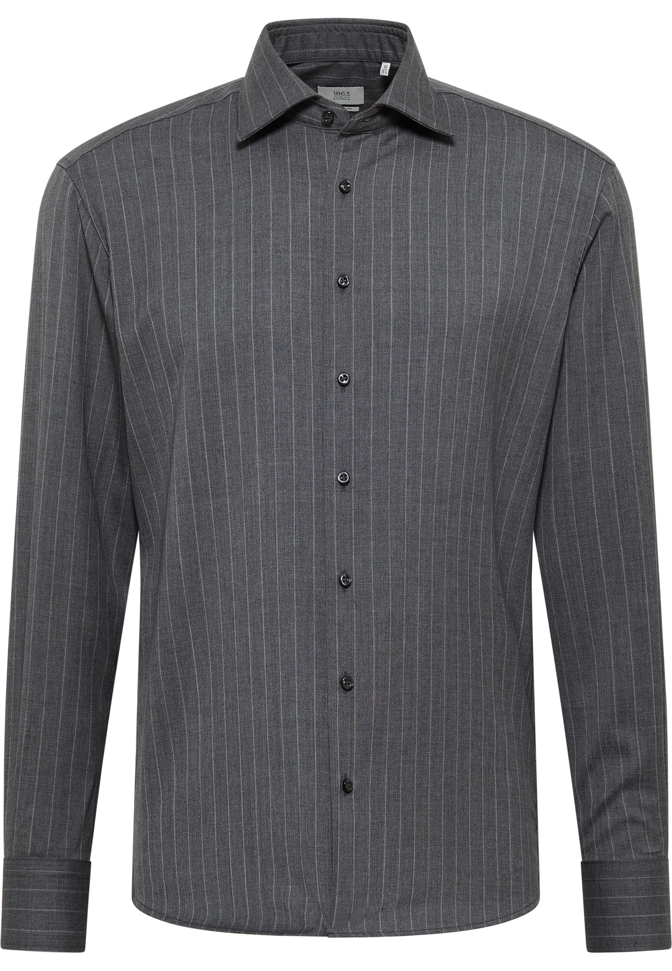 ETERNA Regular fit Business Shirt in Grey: front