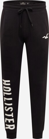 Tapered Pantaloni di HOLLISTER in nero: frontale