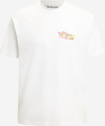 On Vacation Club Shirt 'Enjoy' in White: front