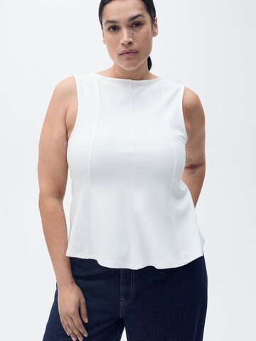 MANGO Topp 'COQUI' i vit: framsida