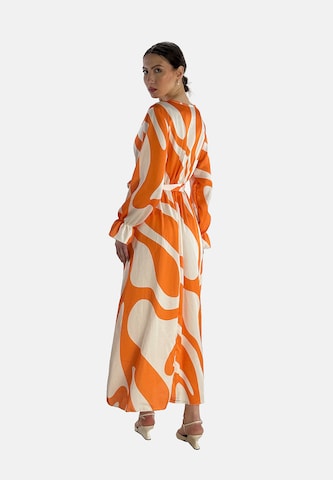 Elara Kleid in Orange