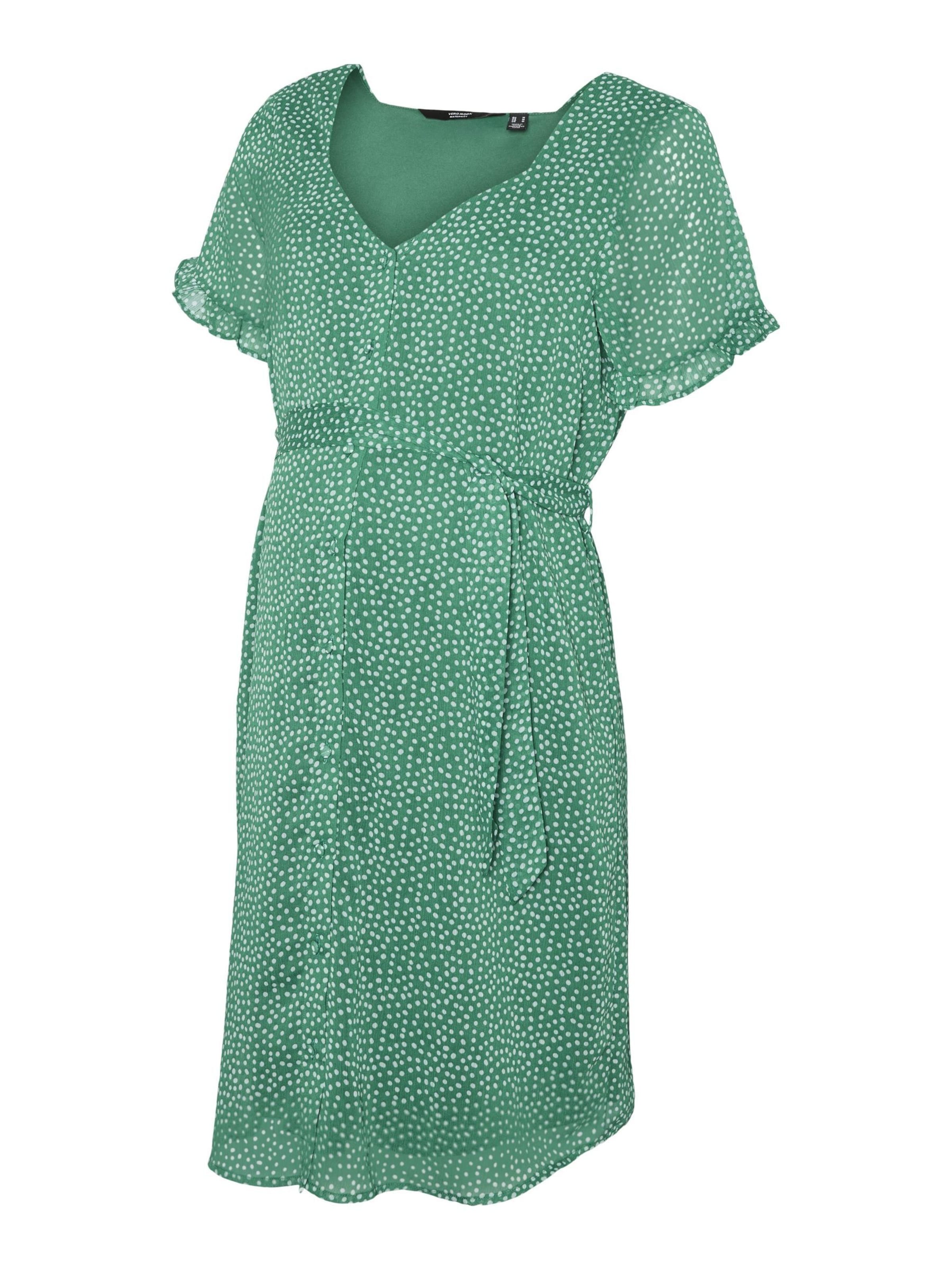 Vero Moda Maternity - Vestido de verano 'VMMCaro' en verde: frente