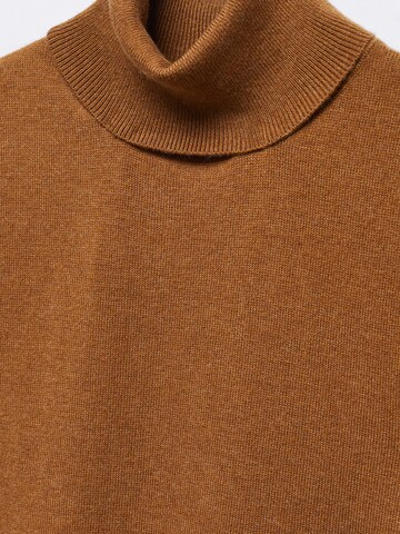 MANGO Sweter 'TWINNY' w kolorze brązowy