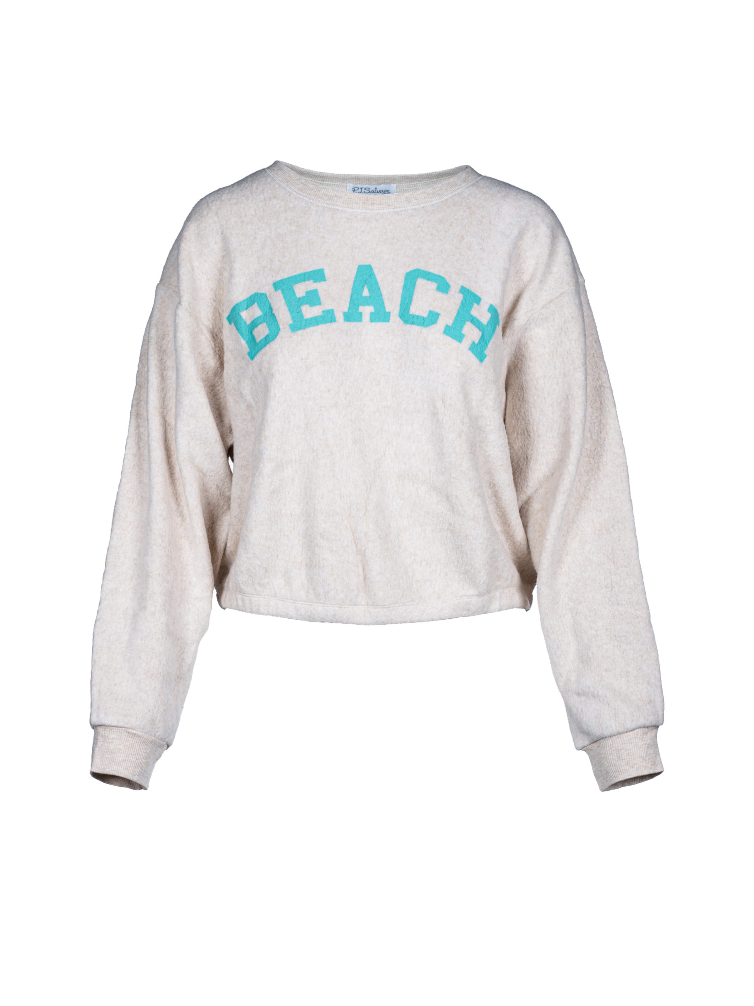 PJ Salvage Pajama shirt 'Tahitian Tropics' in White: front