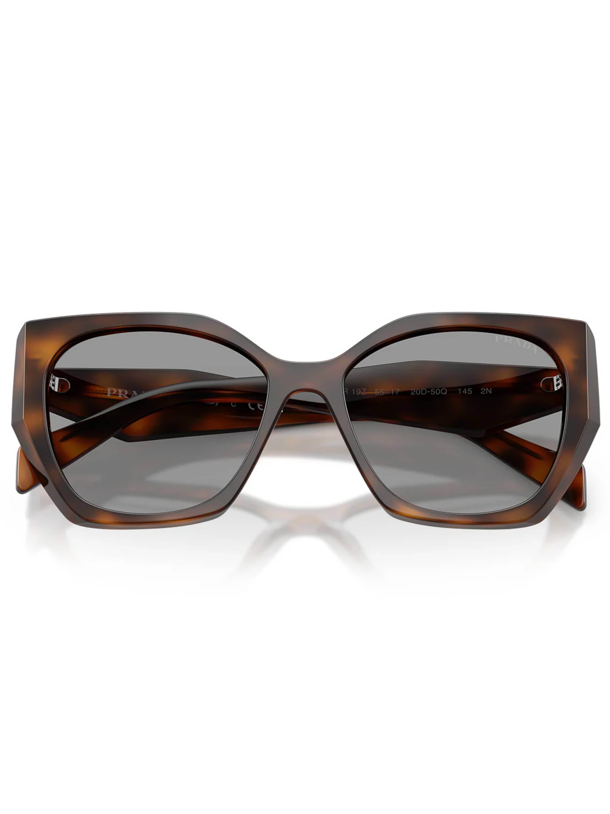 PRADA Zonnebril 'Prada  PR19ZS 20D50Q Juniper' in Bruin