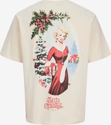 T-Shirt JACK & JONES en blanc : devant