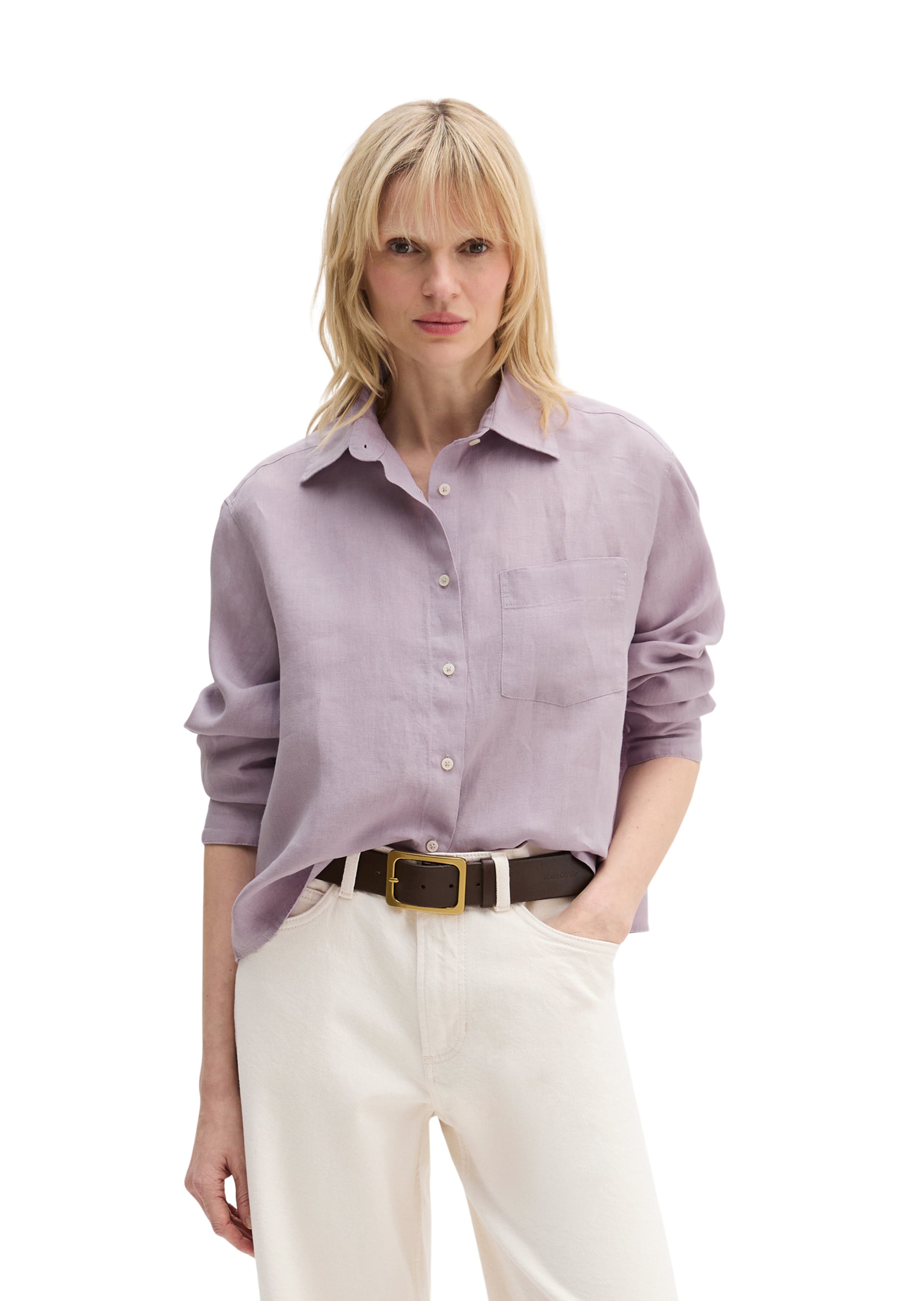 Chemisier Marc O'Polo en violet : devant