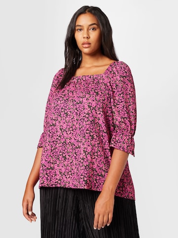 Dorothy Perkins Curve - Blusa em rosa: frente