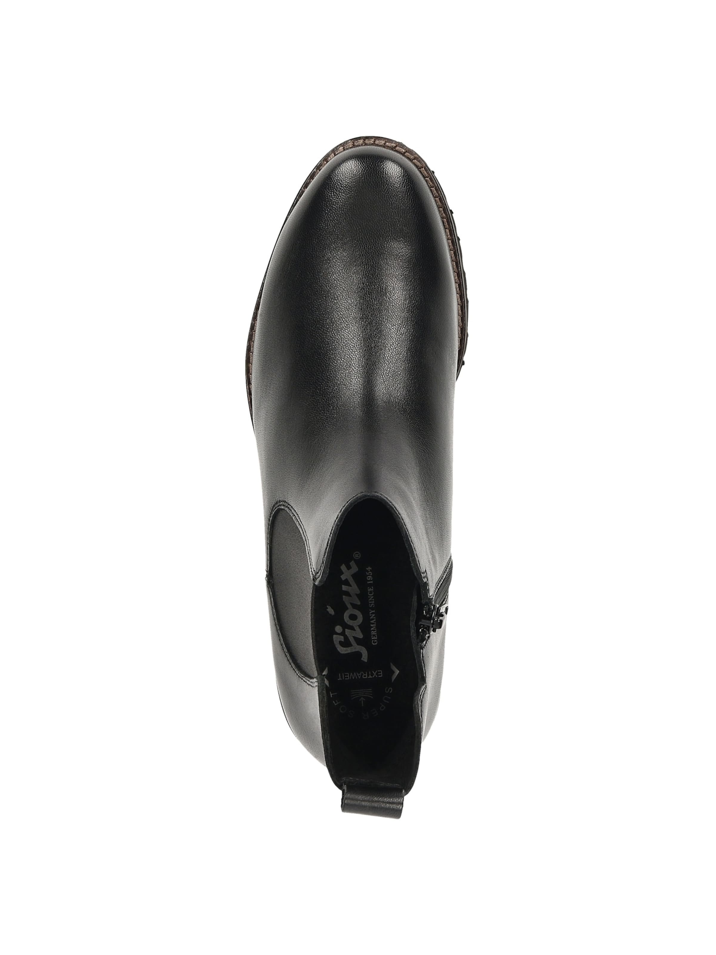 SIOUX Chelsea boots ' Meredith-701-H ' in Zwart