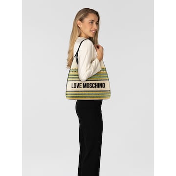 Sac bandoulière 'Sunset Stripes' Love Moschino en vert : devant