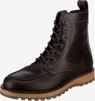 Marc O'Polo Veterboots in Bruin: voorkant