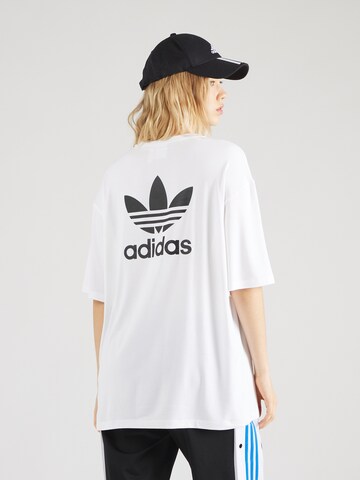 balta ADIDAS ORIGINALS Marškinėliai 'Trefoil': priekis