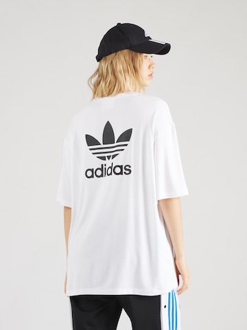 ADIDAS ORIGINALS - Camiseta talla grande 'Trefoil' en blanco