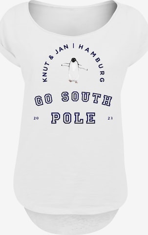 F4NT4STIC Shirt in Wit: voorkant