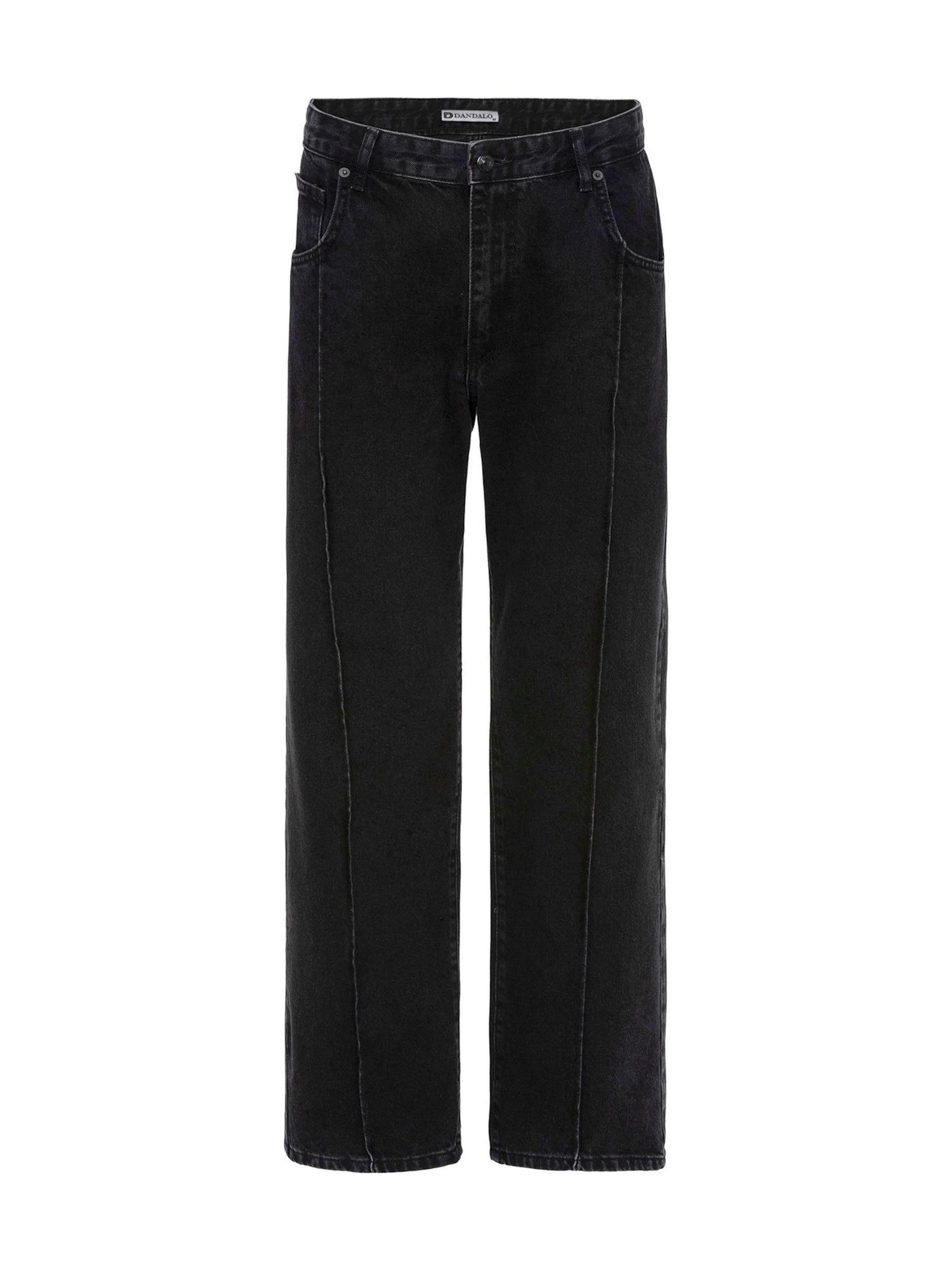 Dandalo Baggy Jeans in Schwarz: Vorderseite