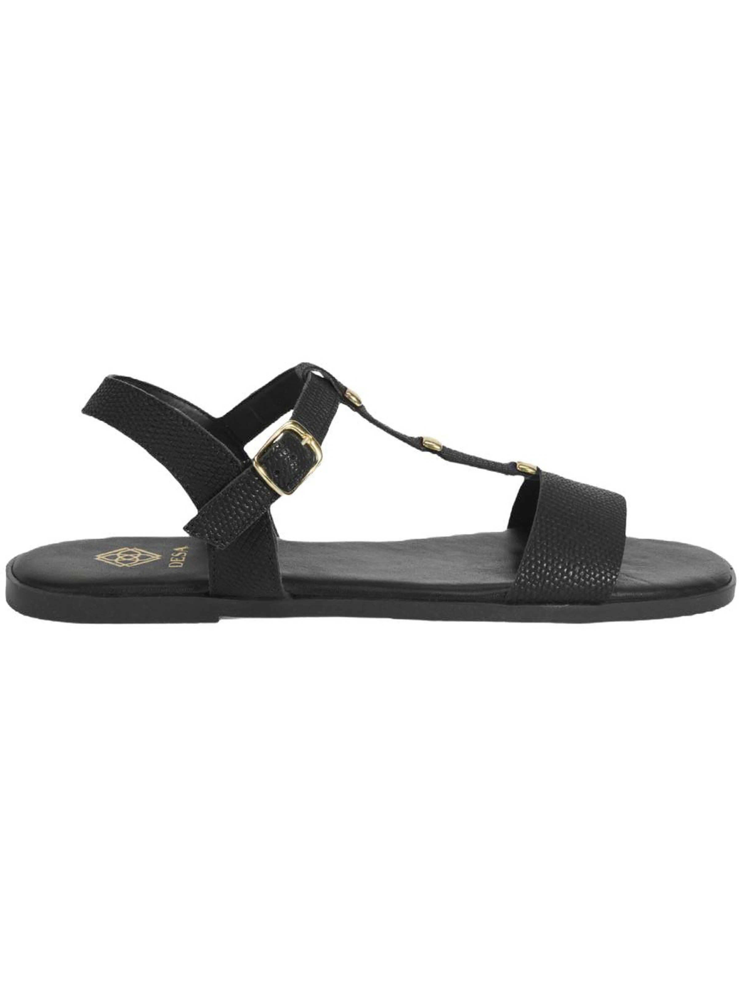 Desa Sandals 'Sandalen' in Black: front