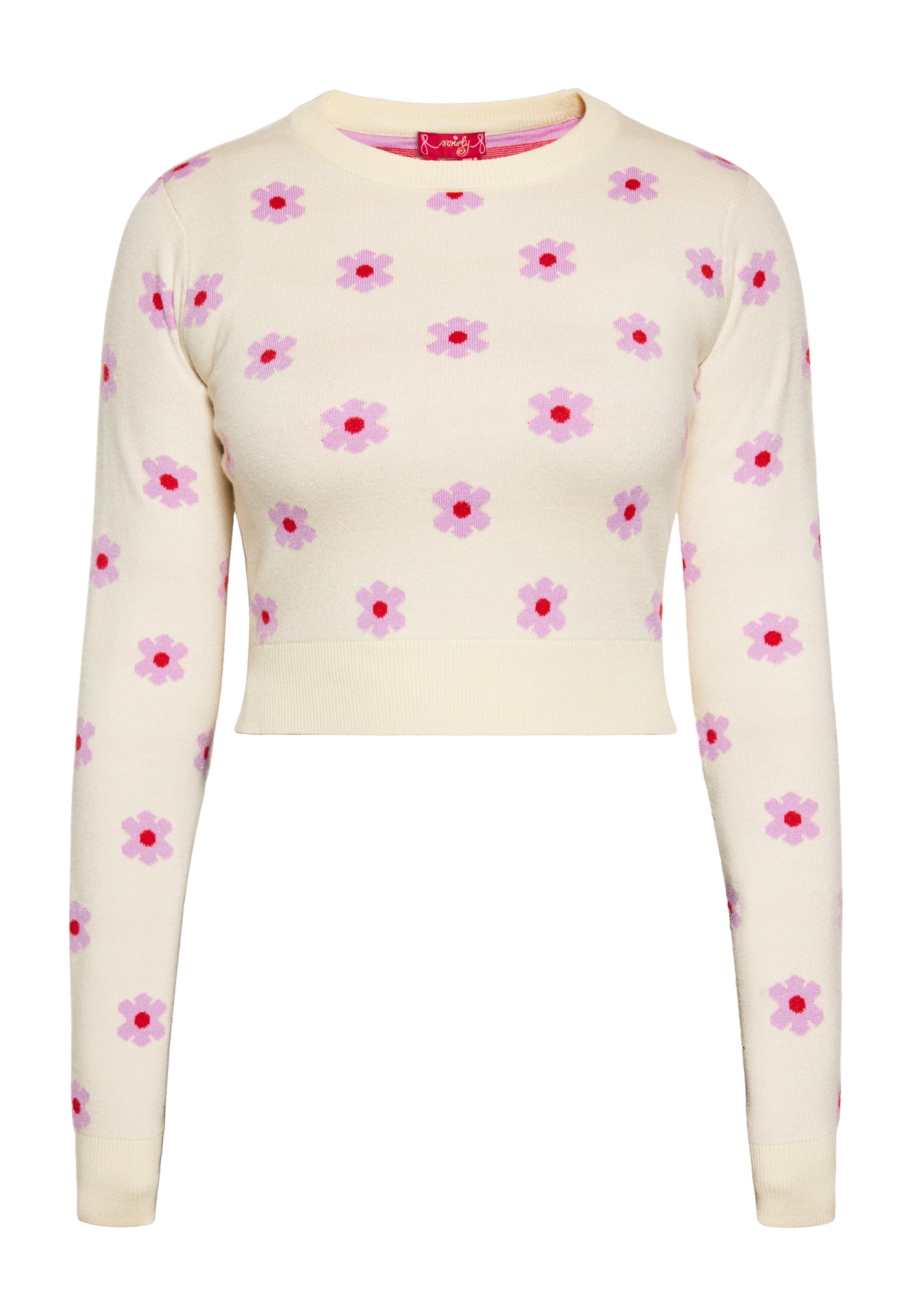 swirly Tröja i beige: framsida