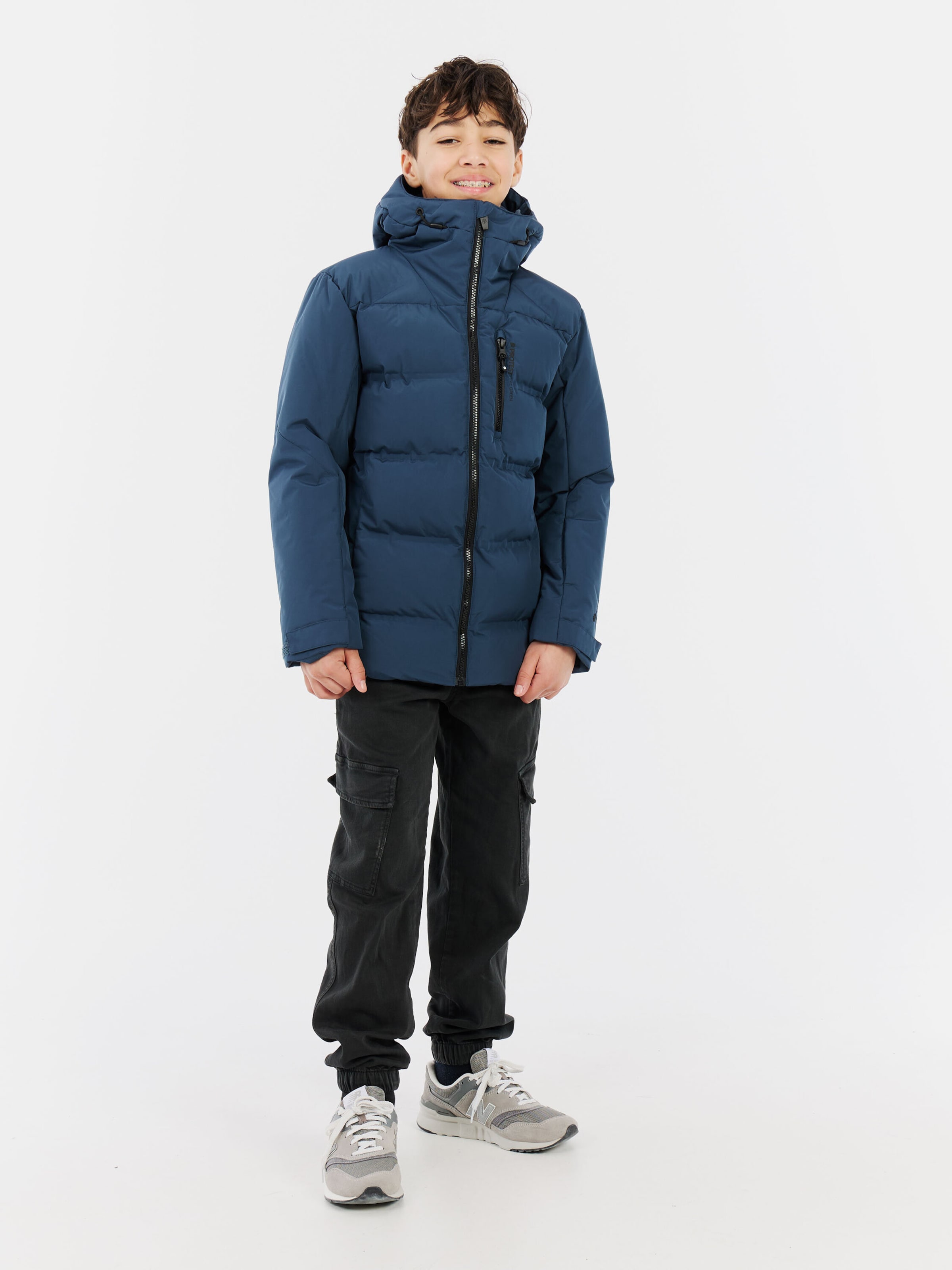 PROTEST Athletic Jacket 'PRTTumber JR' in Blue: front