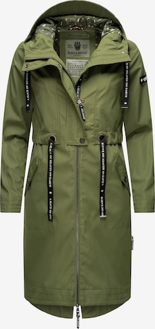 NAVAHOO Between-seasons parka ' Josinaa ' in Green: front