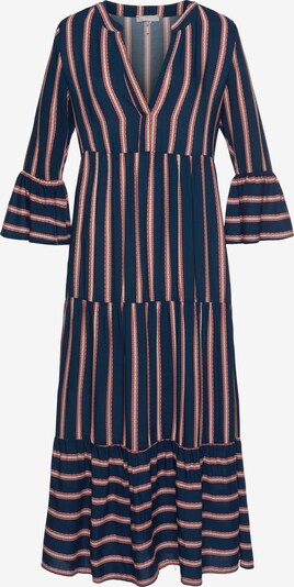 TAMARIS Dress in Beige / Navy / Grenadine / White, Item view