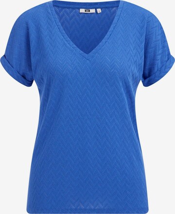 WE Fashion Shirt in Blauw: voorkant