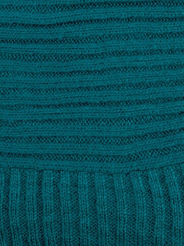 Passigatti Wrap 'Wolliger Strickschal gerippt' in Blue