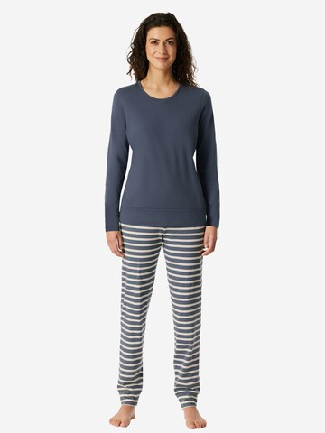 SCHIESSER Pajama 'Casual Essentials' in Blue