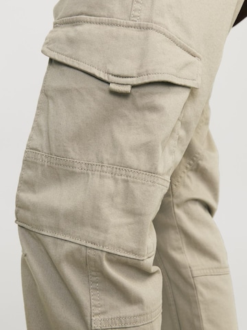 JACK & JONES Tapered Cargobukser 'Paul Flake' i grå