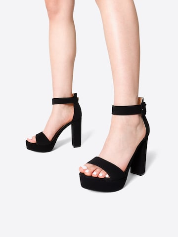 Dream Pairs Strap Sandals in Black