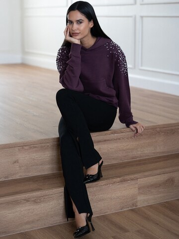 Sweat-shirt MYLAVIE by Sarah Harrison en rouge