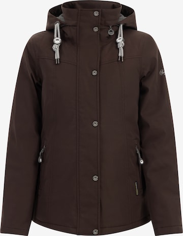 Schmuddelwedda Weatherproof jacket 'Yepa' in Brown: front