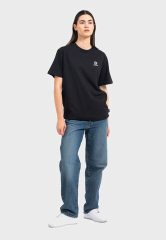 Oldskull Shirt 'Asian Blossom Queen Logo Graphic' in Black