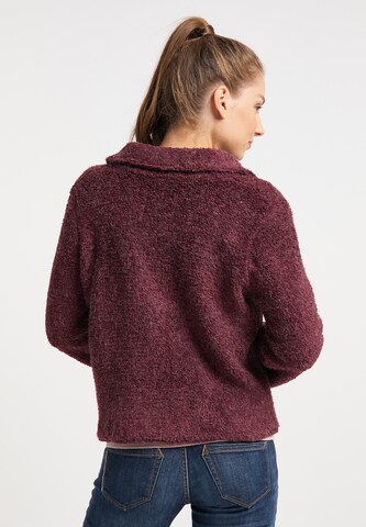 taddy Knit Cardigan in Red
