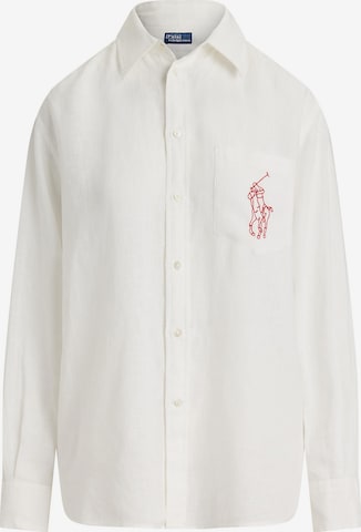 Polo Ralph Lauren Blouse in Wit: voorkant