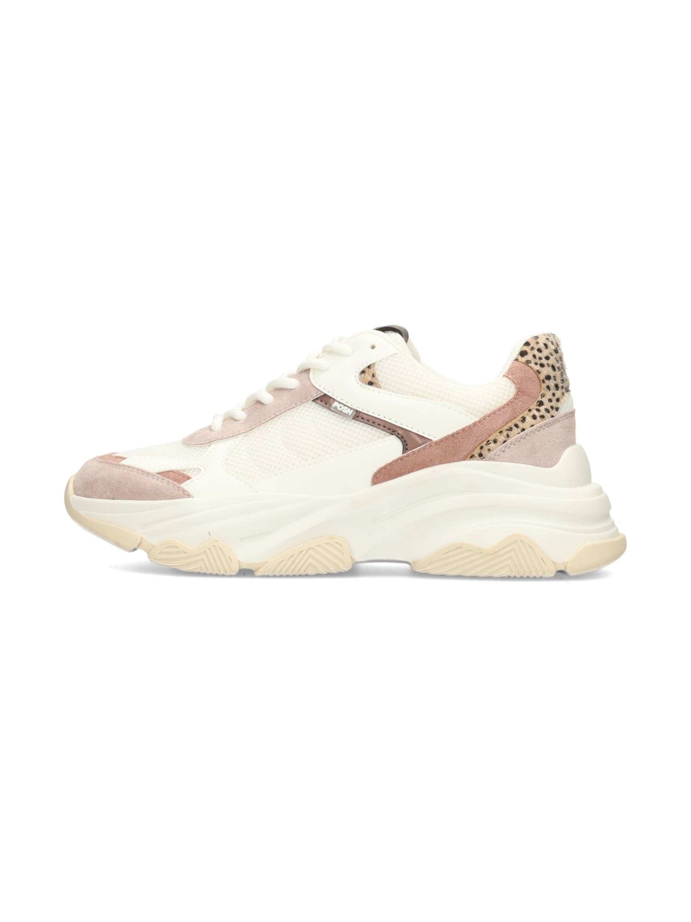 Baskets basses 'Gigi' POSH by Poelman en beige : devant