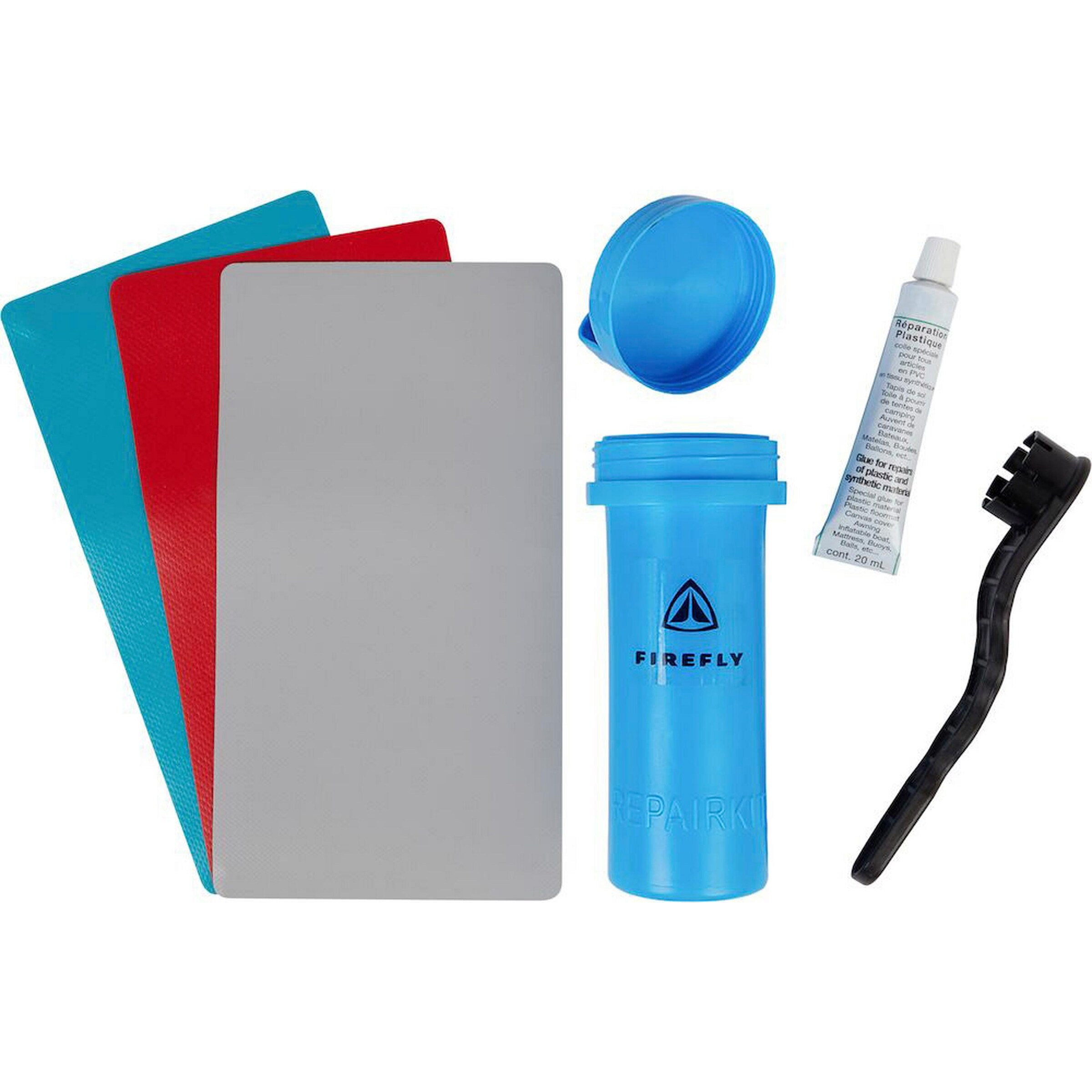 FIREFLY SUP-Reparatur-Kit in Blau: Vorderseite