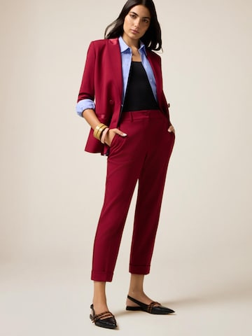 Regular Pantalon oltre en rouge