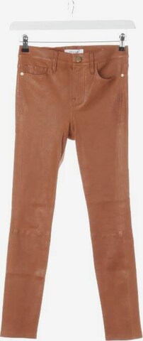 FRAME Pants in XS in Brown: front