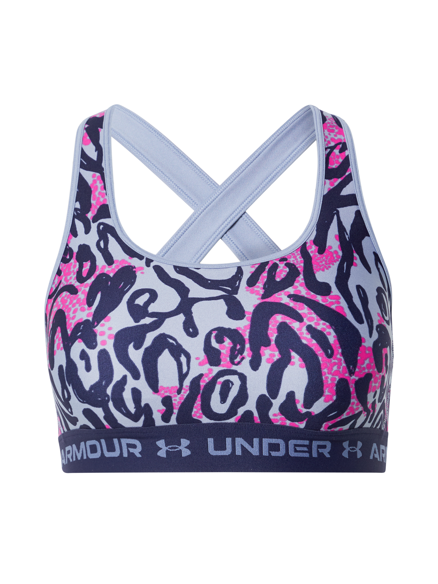 UNDER ARMOUR Reggiseno sportivo in Marino, Blu Fumo 