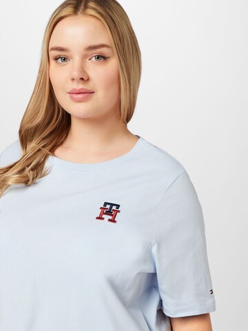 Tommy Hilfiger Curve Тениска в синьо